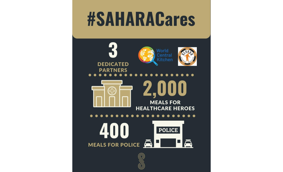 SAHARA Las Vegas teams up with World Central Kitchen to provide meals to healthcare workers across the Las Vegas Valley