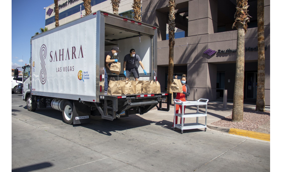 SAHARA Las Vegas teams up with World Central Kitchen to provide meals to healthcare workers
