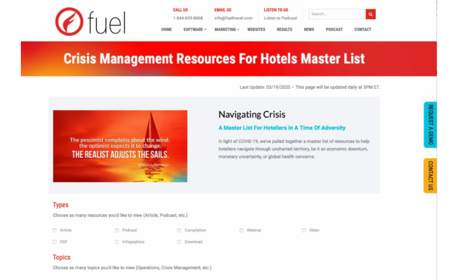 Crisis Management Resources for Hotels — FUEL