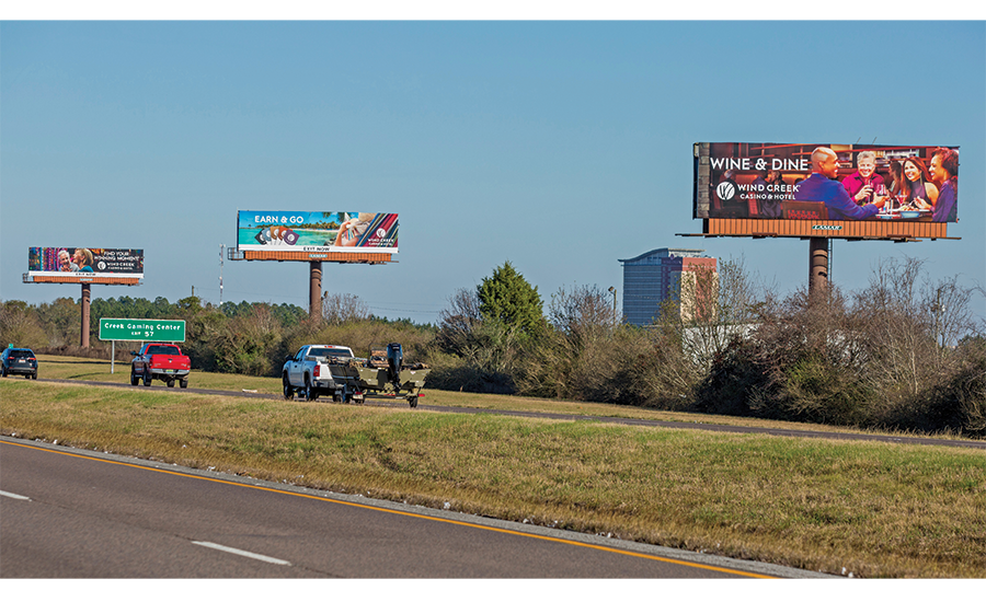 Three Casino Billboards Outside Atmore, Alabama